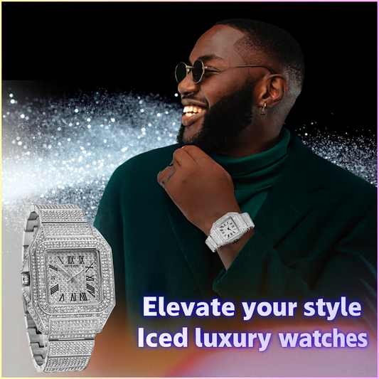 Iced luxury watch