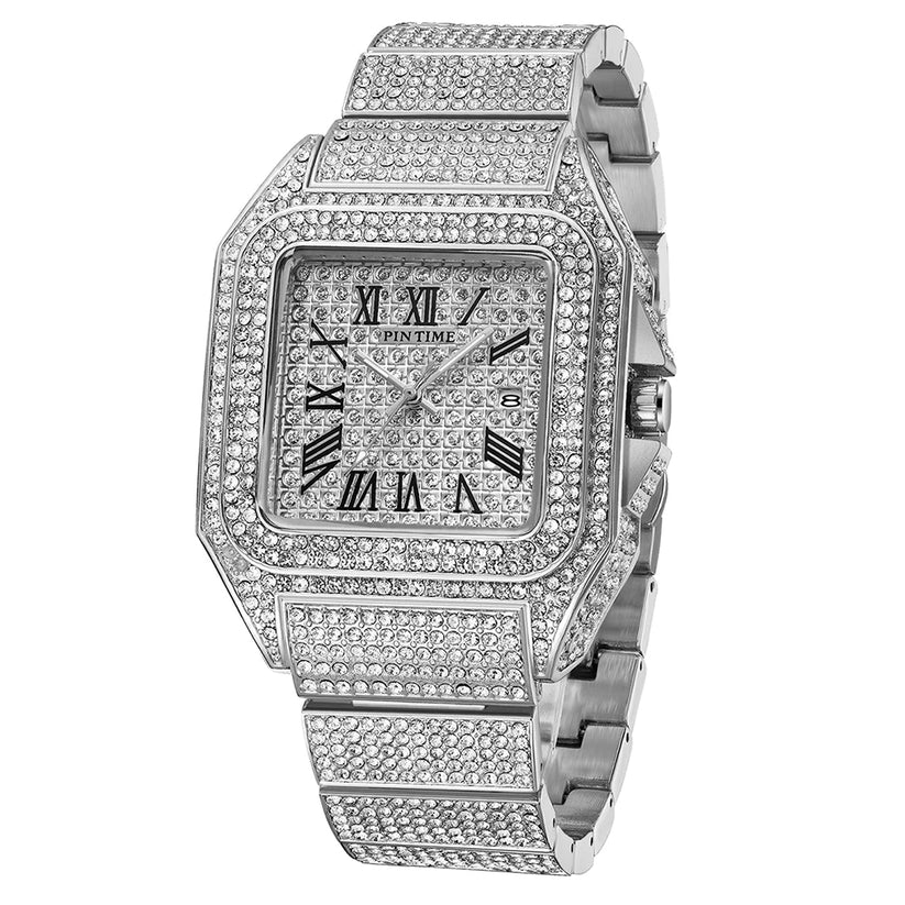 Iced luxury watch